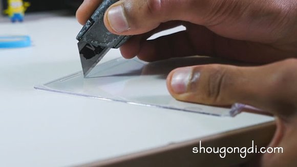 自制3D全像投影仪的方法 CD盒3D全像投影仪DIY - www.shougongdi.com