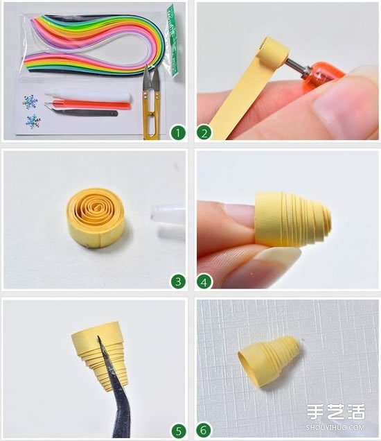 衍纸铃铛的制作方法 做出年味十足的新年贺卡 -  www.shouyihuo.com